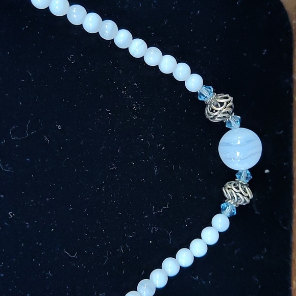 Beaded Necklace with Sterling Findings - Picture 3 of 6